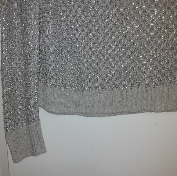 BAR lll Metallic silver sheer sweater - Picture 7 of 7